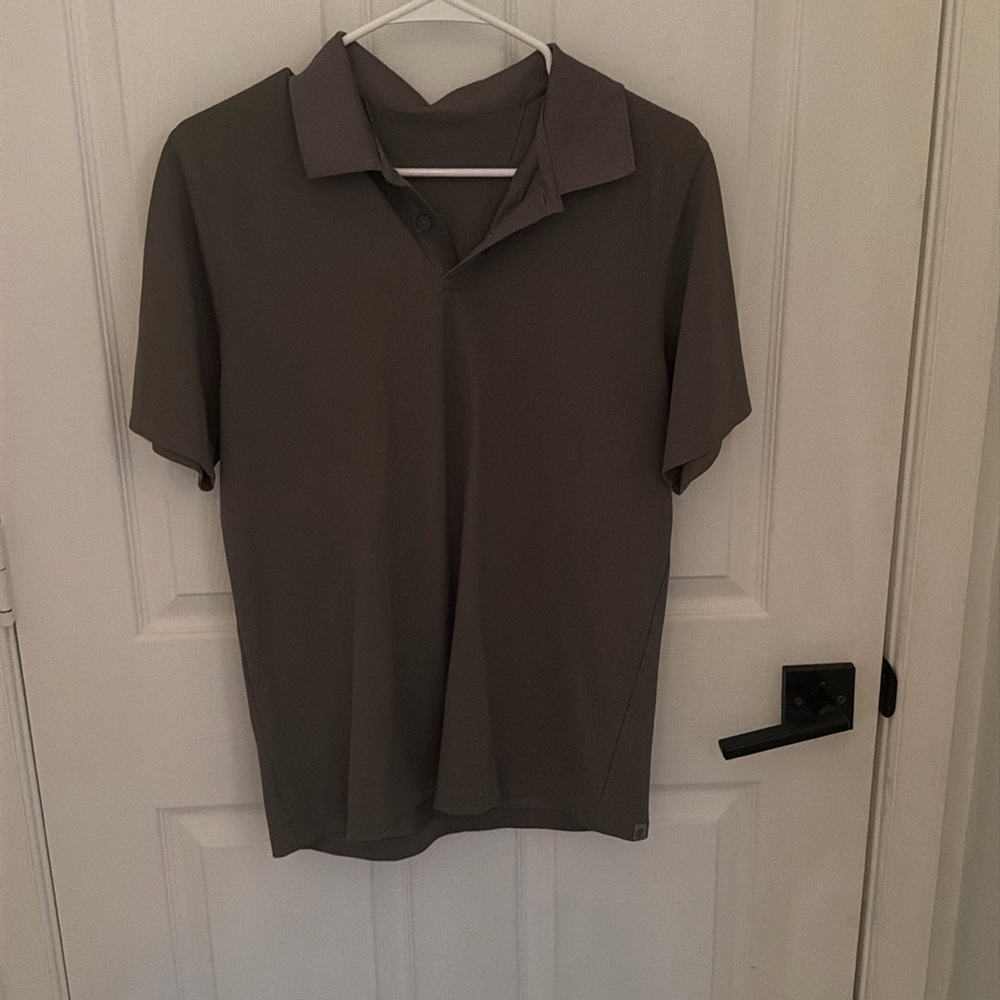 Lululemon dress shirt-grey-green perfect condition size small